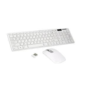 Kit Teclado E Mouse Sem Fio Alcance 10M Slim Fino Usb