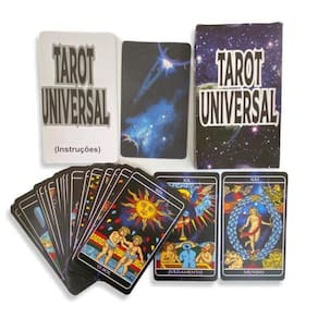 Baralho Tarot Universal Azul 24 Cartas Oráculo