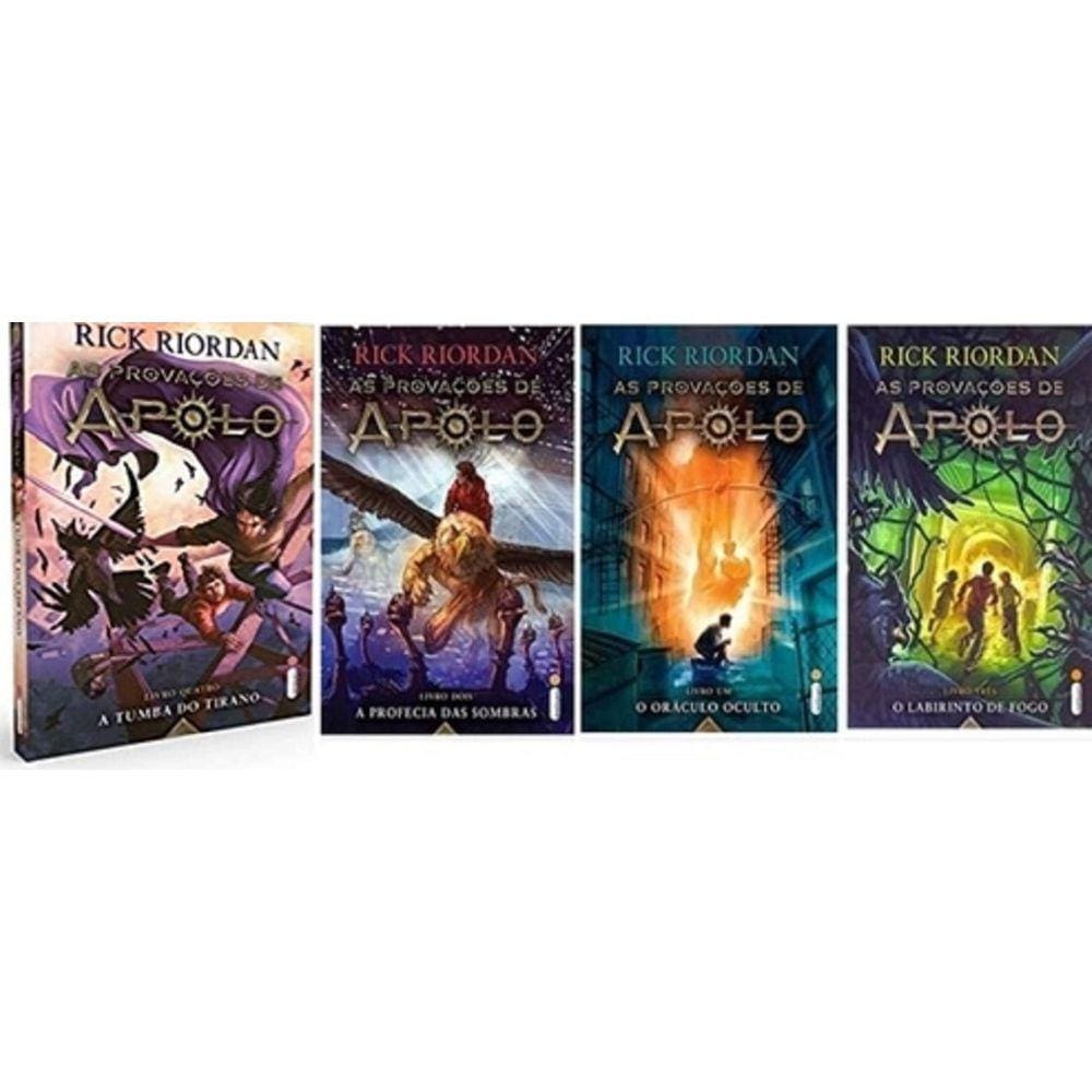 Kit 4 Livros As Provações De Apolo Rick Riordan