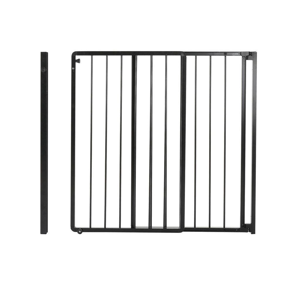 Portão De Correr Em Alumínio - Larg Regulável 150Cm - Preto
