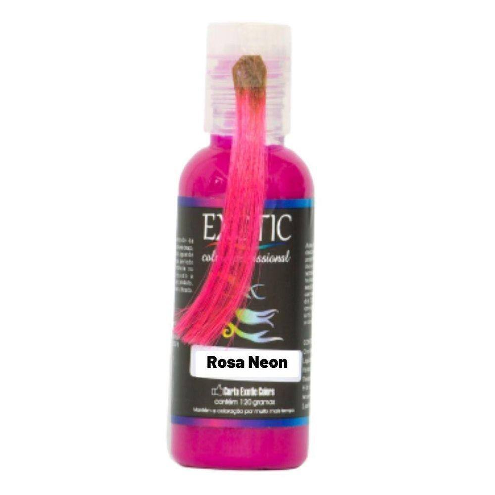 Tinta Temporária para Cabelo Rosa Neon - 135ml