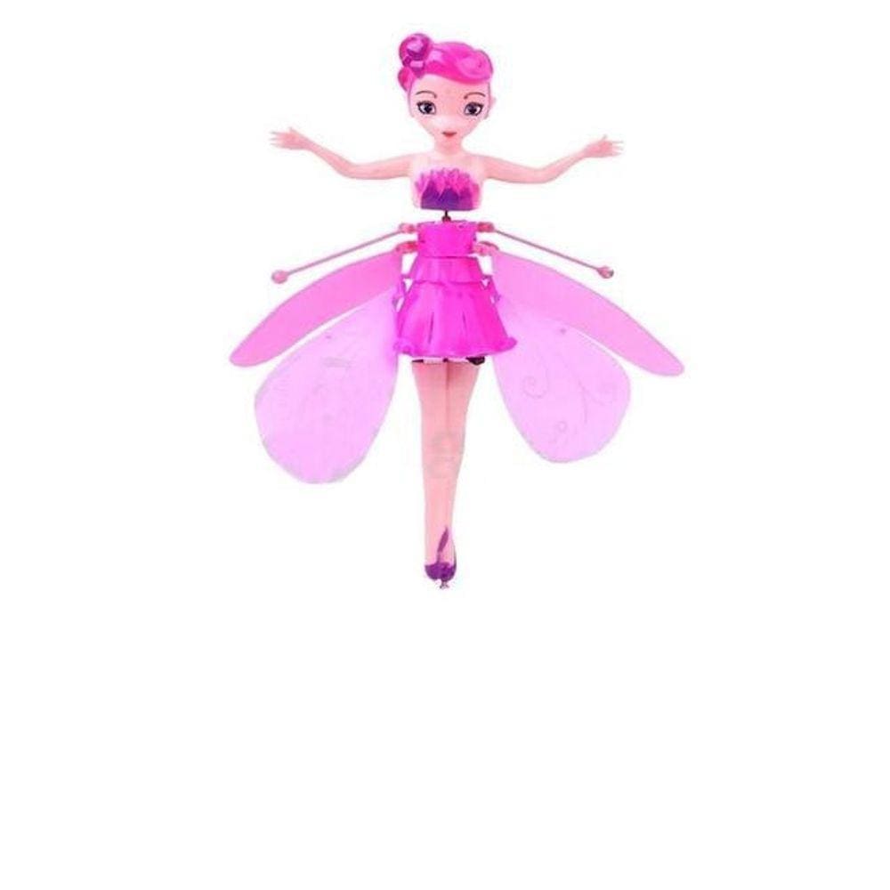Boneca Princesa Aerocraft Fada Voadora Rosa 19Cm Sensor Nº5