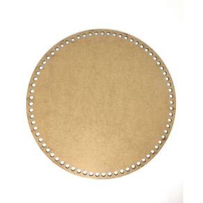 Base De Crochê Redonda Cesto Fio Malha 30 Cm Mdf 3 Mm