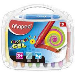Giz De Cera 10 Cores Aquarelavel - Maped