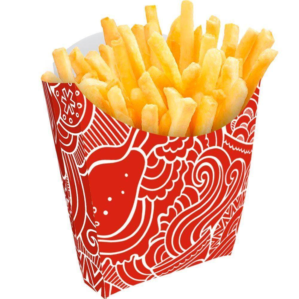 Caixinha Para Batata frita Tam Pequeno 500un Vermelho