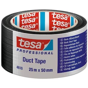 Fita Silver Tape Basic Preta 50Mm x 25 Metros Tesa