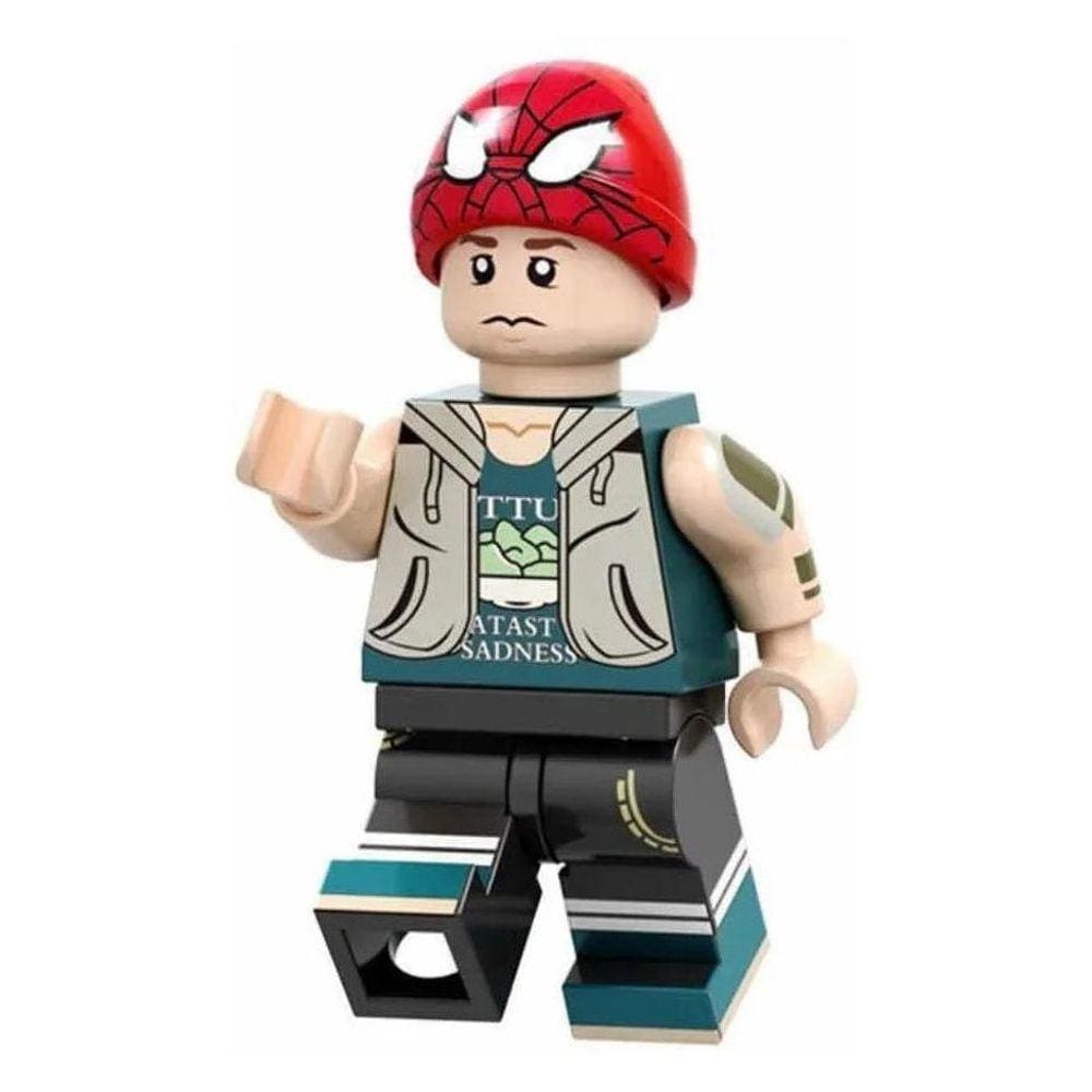 Boneco Blocos De Montar Peter Parker Máscara Homem Aranha