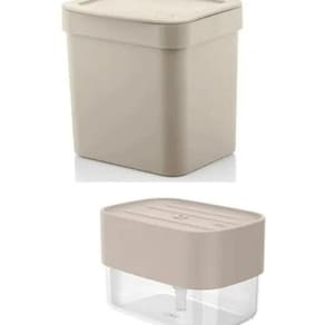 Porta Detergente Esponja Sabão Liquido Pia + Lixeira 2,5L