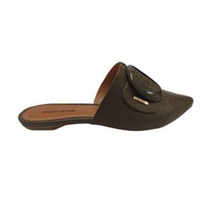 Sapato Mule Feminino Bottero Em Couro Oliva 326216