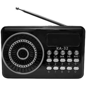 Rádio Fm Usb Bluetooth Portátil Pendrive Som E Sd
