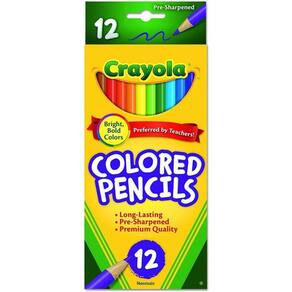 Crayola - Lapis De Cor - 12 Cores - Macio E Não Tóxico