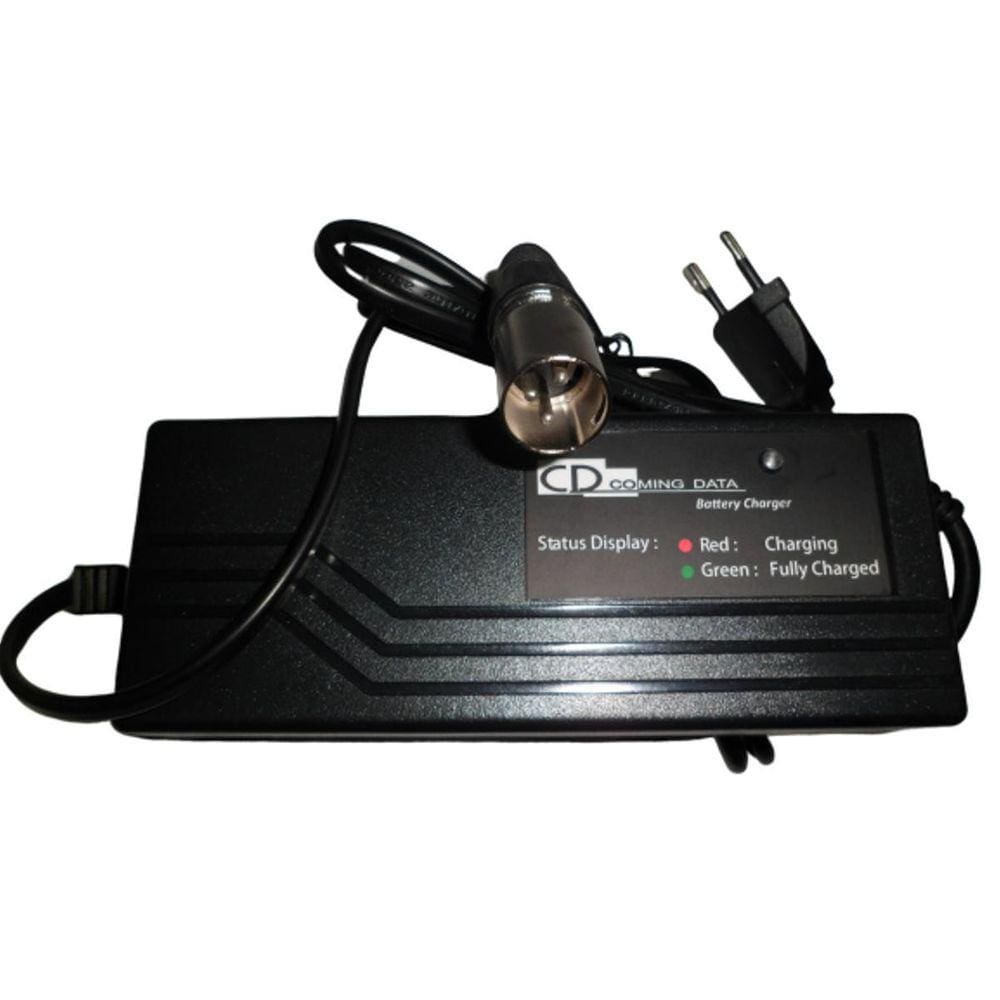 Carregador De Bateria (Bivolt) Patinete Elétrico 48V 12Ah