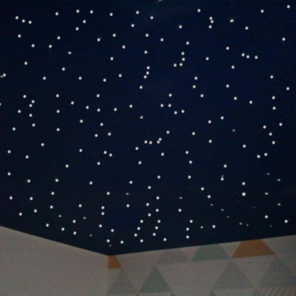 Kit Fibra Óptica Noite Estrelado Decoração Bebê 800 Branco
