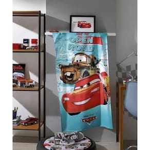 Toalha De Banho Infantil 100% Algodão Carros 1,30X70Cm