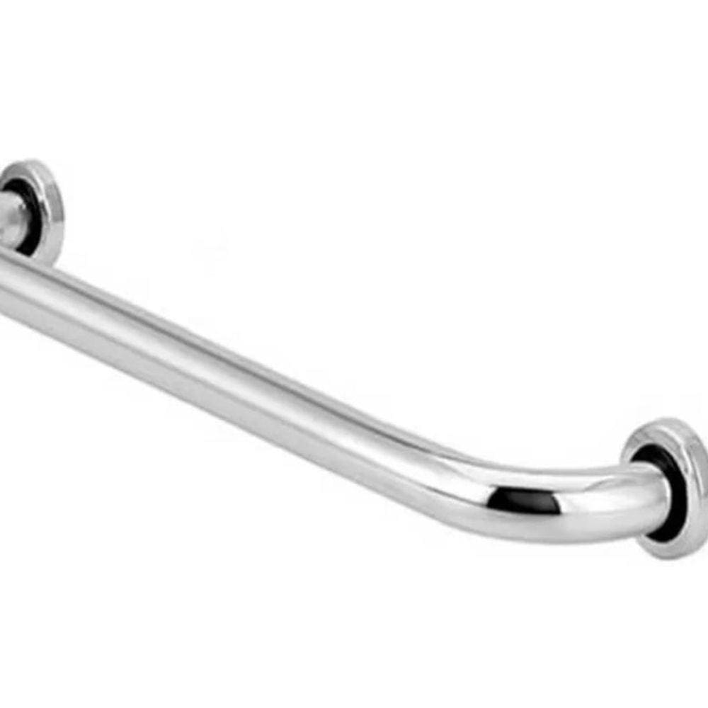 Barra Corrimão Apoio Reta Aluminio 40 Cm Para Banheiro