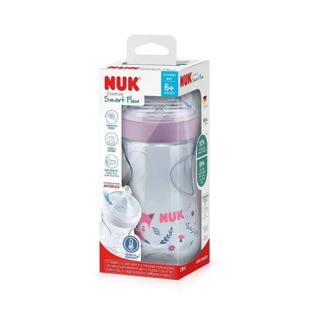 Mamadeira Nuk Essence Tc Smart Flow Girls 270ml S2