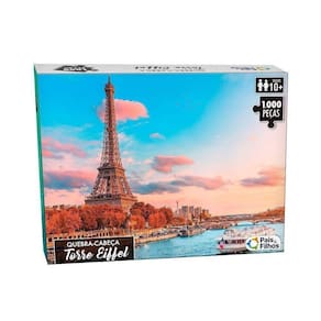 Quebra Cabeça 1000 Peças Torre Eiffel 10775 Pais E Filhos