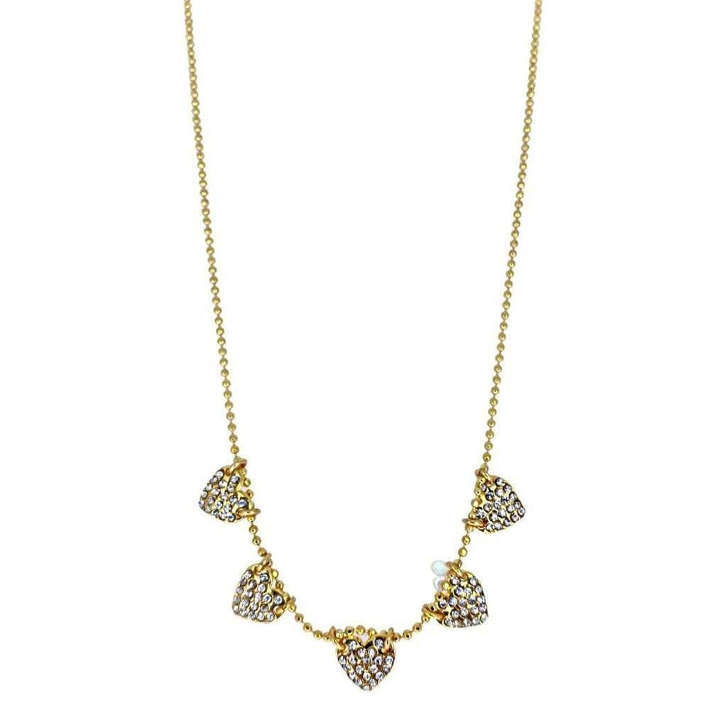 Colar Armazém Rr Bijoux Swarovski Corações