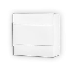 Quadro Distribuição Sobrepor 08(Din) Branco Sem Barramento