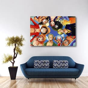 Quadro One Piece Anime Abertura Decorativo A4 23x33cm em Promoção