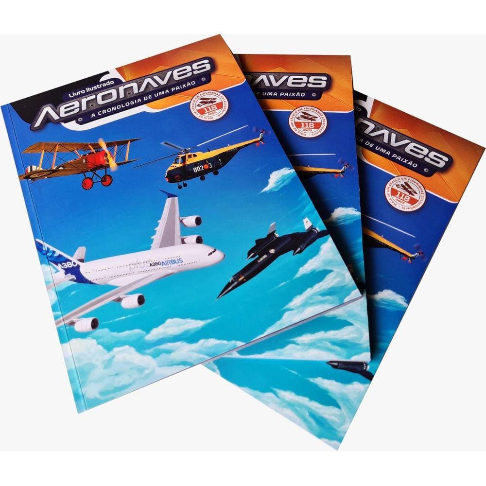Álbum De Avião + 15 Figurinhas De Avião