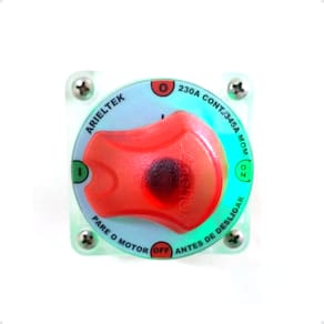 Chave Geral de Bateria 230A Com Iluminação Barcos Lanchas