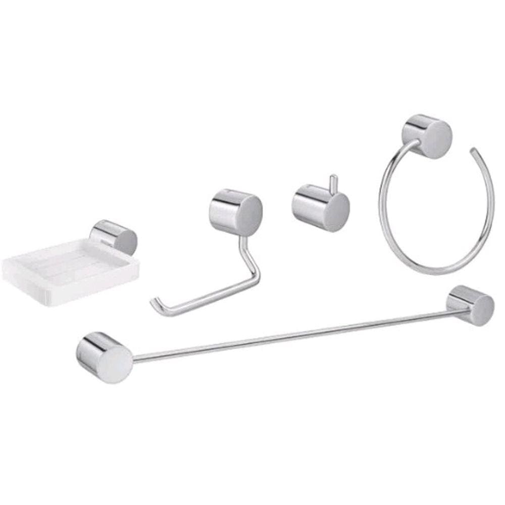Deca Kit De Acessorios 2000 Flex 5 Peças Cromado