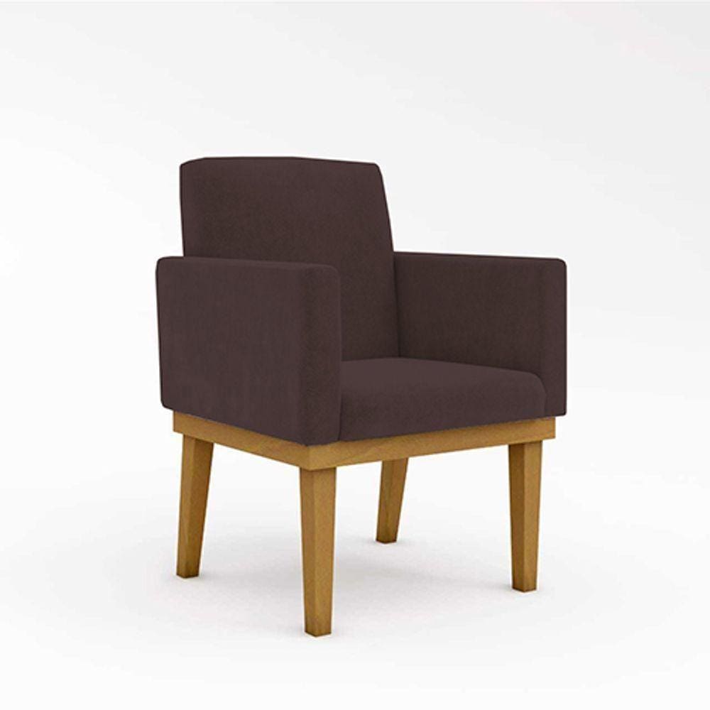 Cadeira Com Base Mesa De Estudos Poltrona marrom
