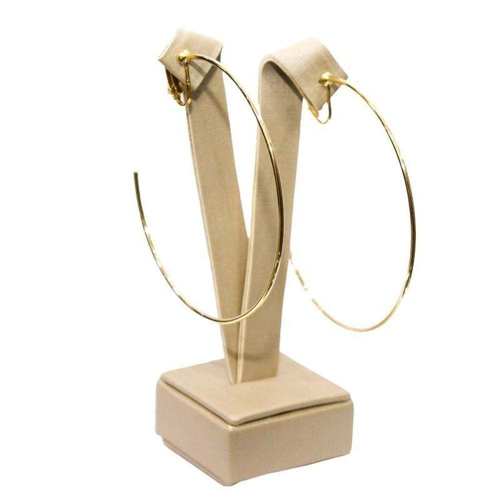 Brinco Argola De 7,00 Cm Dourado