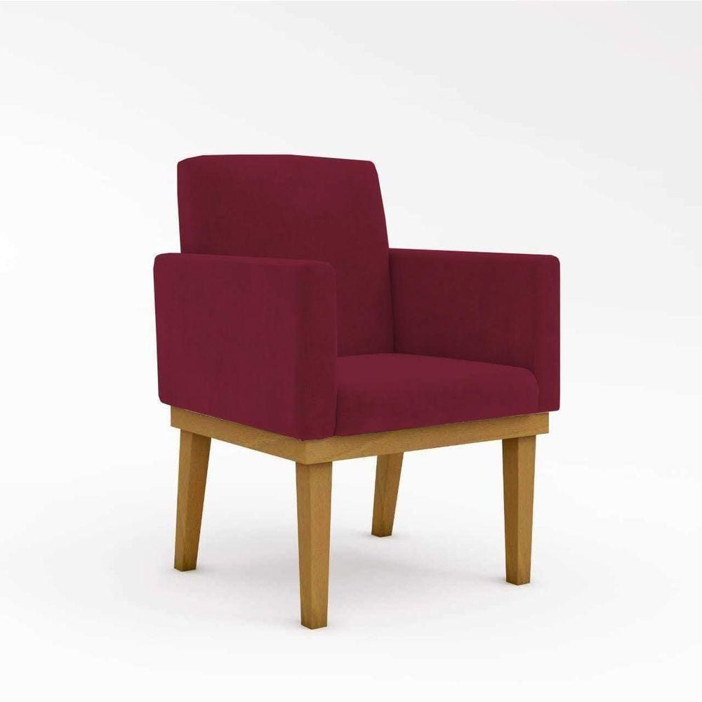 Cadeira Com Base Mesa De Estudos Poltrona marsala