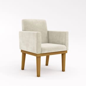 Cadeira Com Base Mesa De Estudos Poltrona bege