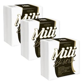 Guardanapo Mili Bistrô 30x29,5 Folha Dupla 16 Pacotes C/50un