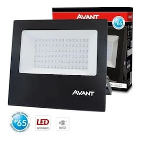 Avant Refletor Led Slim 100W Branco Frio 6500K Ip65 - Bivolt