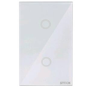 Steck Smarteck Interruptor 2 Teclas Touch Branco