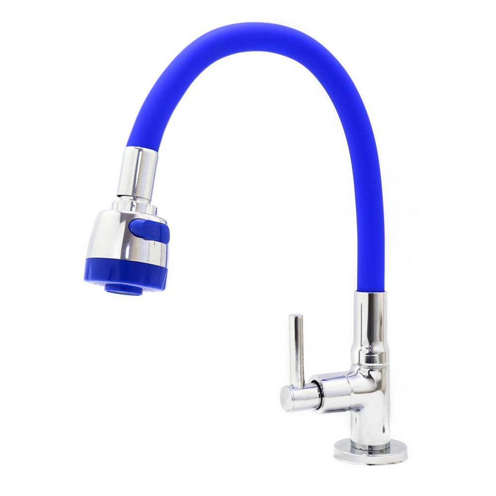 Torneira Gourmet Mesa Emborrachada Azul