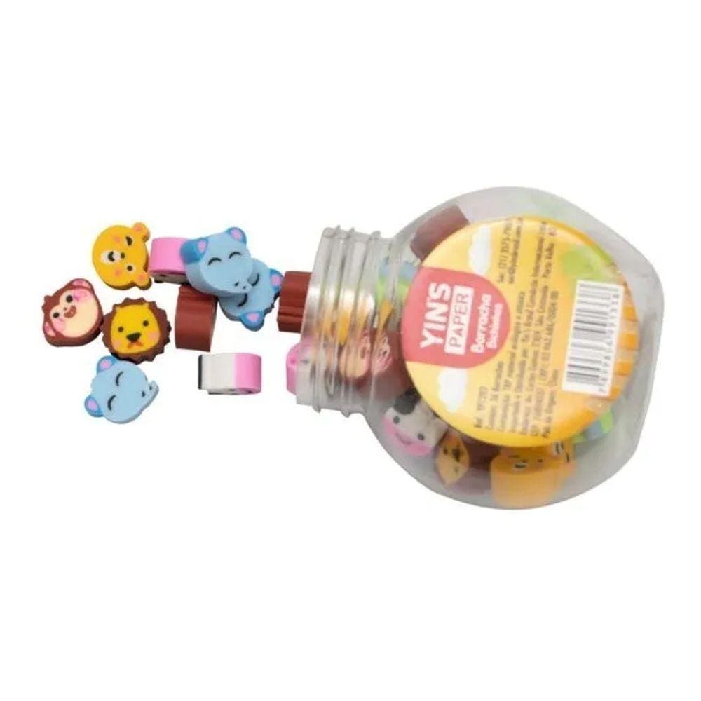 04 Borrachas Mini Bichinhos Embalagem C/ 36 Unidades - Yin`s