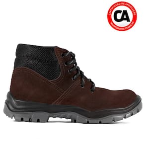 Bota Botina De Segurança Para Trabalho Rhino Couro Nobuck