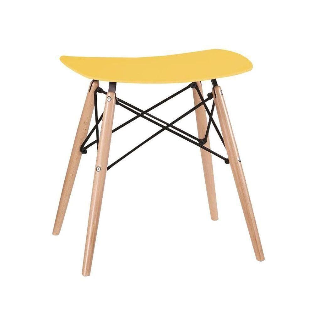 Banco Baixo Eiffel Amarelo Amarelo