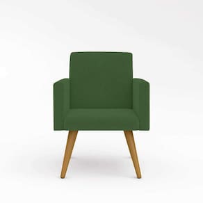 Cadeira Decorativa Para Quarto – Balaqui Decor Cor:verde