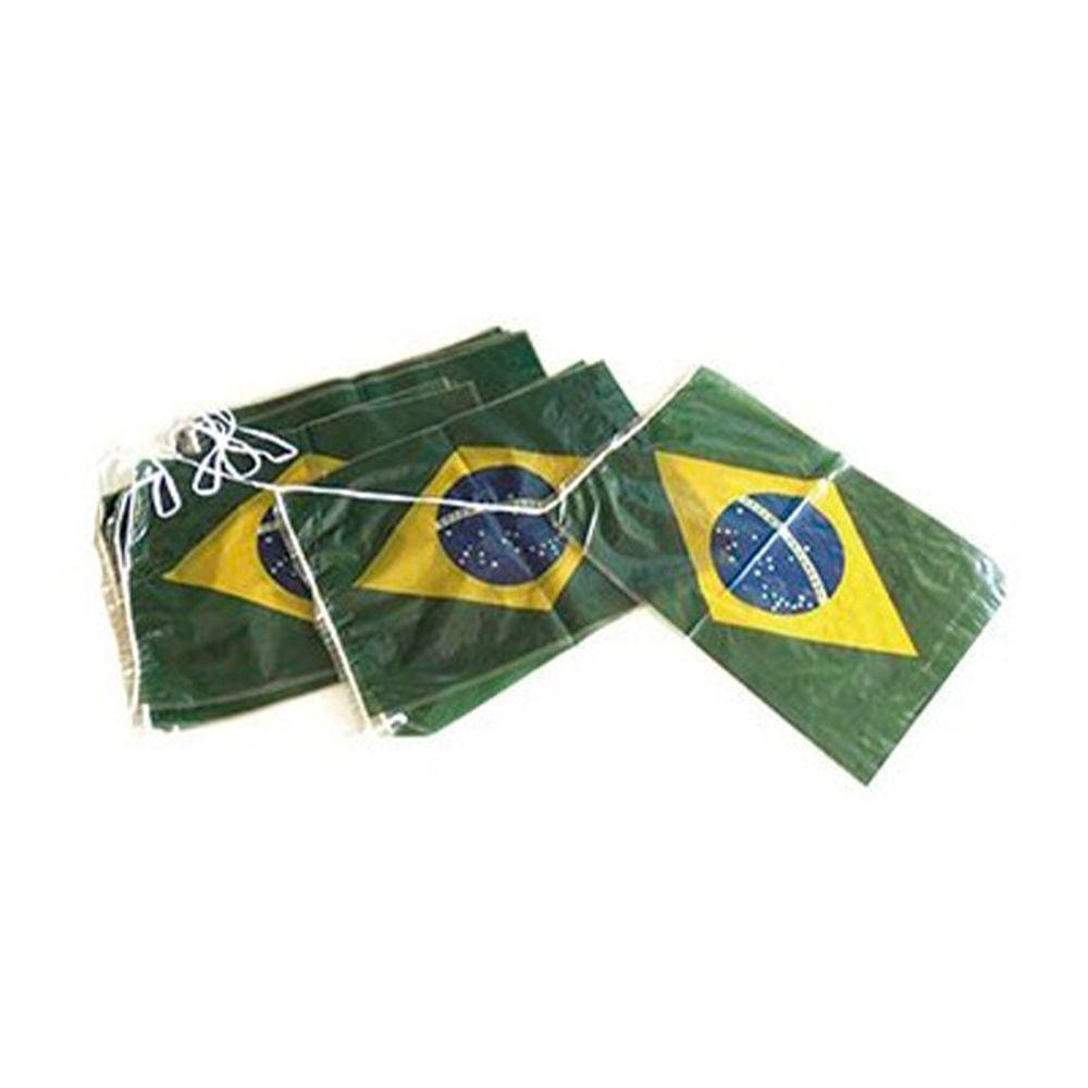 Varal de Bandeiras do Brasil - 10 metros