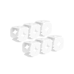 Conjunto de Argolas para Guardanapo Tramontina Branco em Aço Inox 6 Peças Tramontina