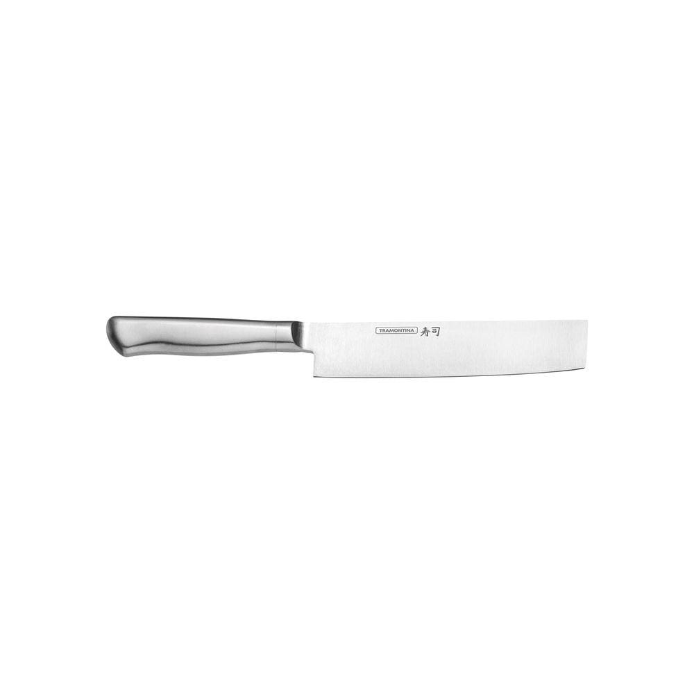 Faca Nakiri Tramontina Sushi Diamond com Lâmina e Cabo em Aço Inox 7" Tramontina
