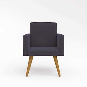Cadeira Decorativa Para Quarto – Balaqui Decor Cor:cinza