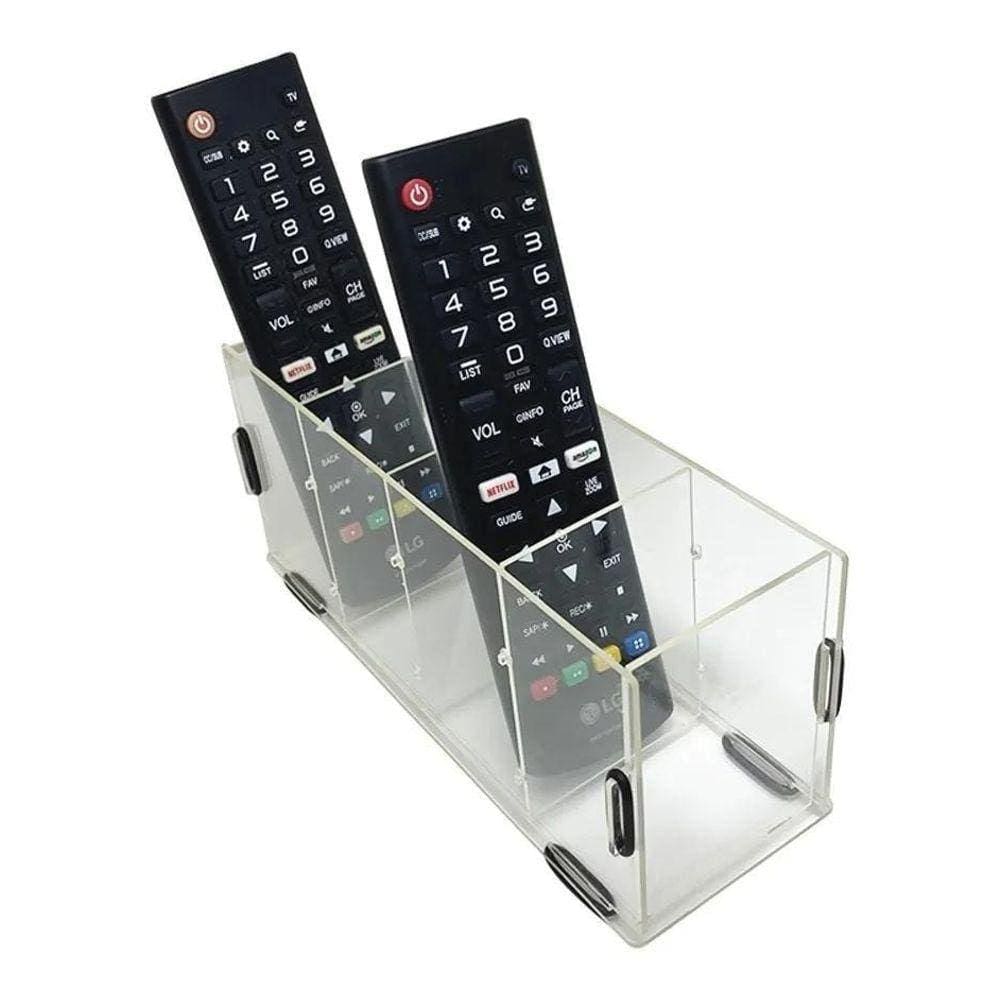Organizador Porta Controle Remoto Mesa Premium Acrílico Luxo