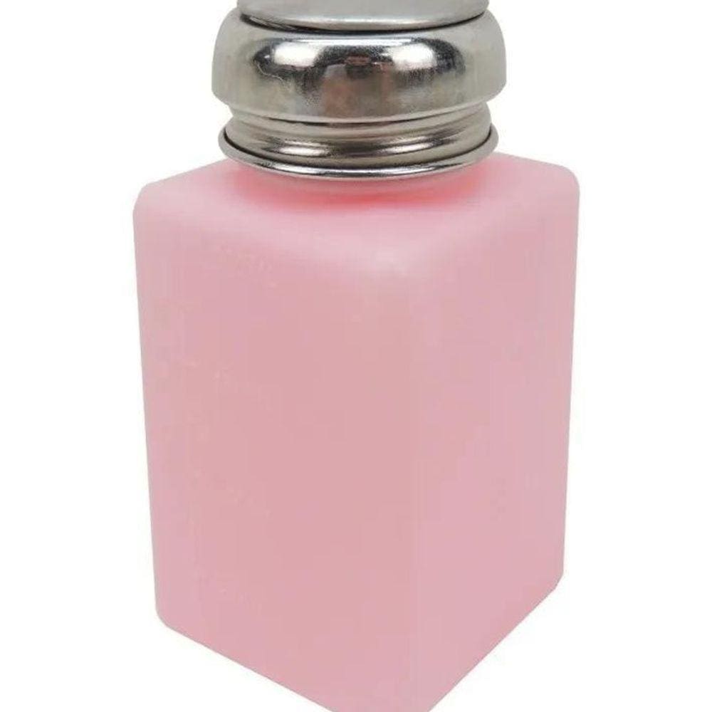 Porta Acetona Com Dosador Manicure E Pedicure 200Ml - Rosa