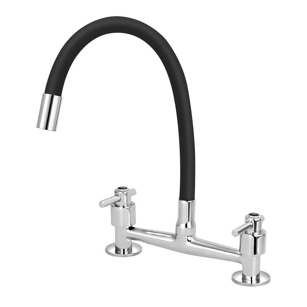 Torneira Misturador Gourmet Preto Flexível Cozinha Pia Mesa