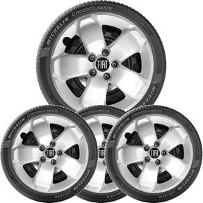 Kit 4 Calota Fiat Toro 2017 A 2020 Aro 16 Emblema Novo 301Cp