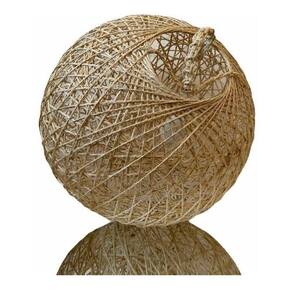 Pendente Rustico De Barbante De Sisal Natural 30Cm