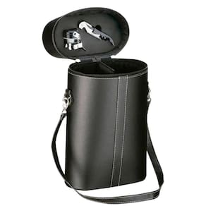 Kit Abridor De Vinho + Bolsa De Couro - Wine Bag 2 Garrafas