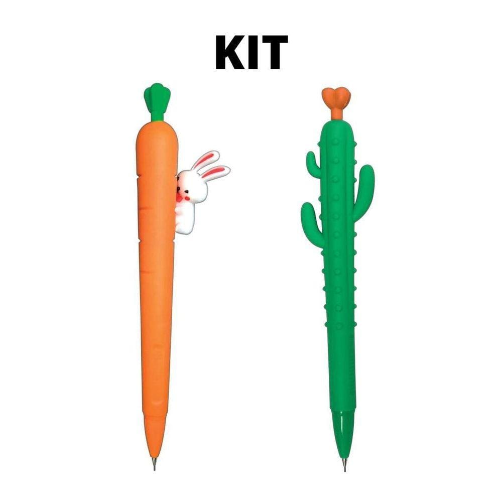 Kit Lapiseira Cacto E Lapiseira Cenoura Tilibra